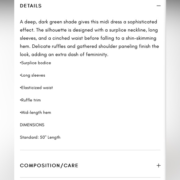 Current Air Surplice Bodice dress NWT size L - Picture 3 of 6